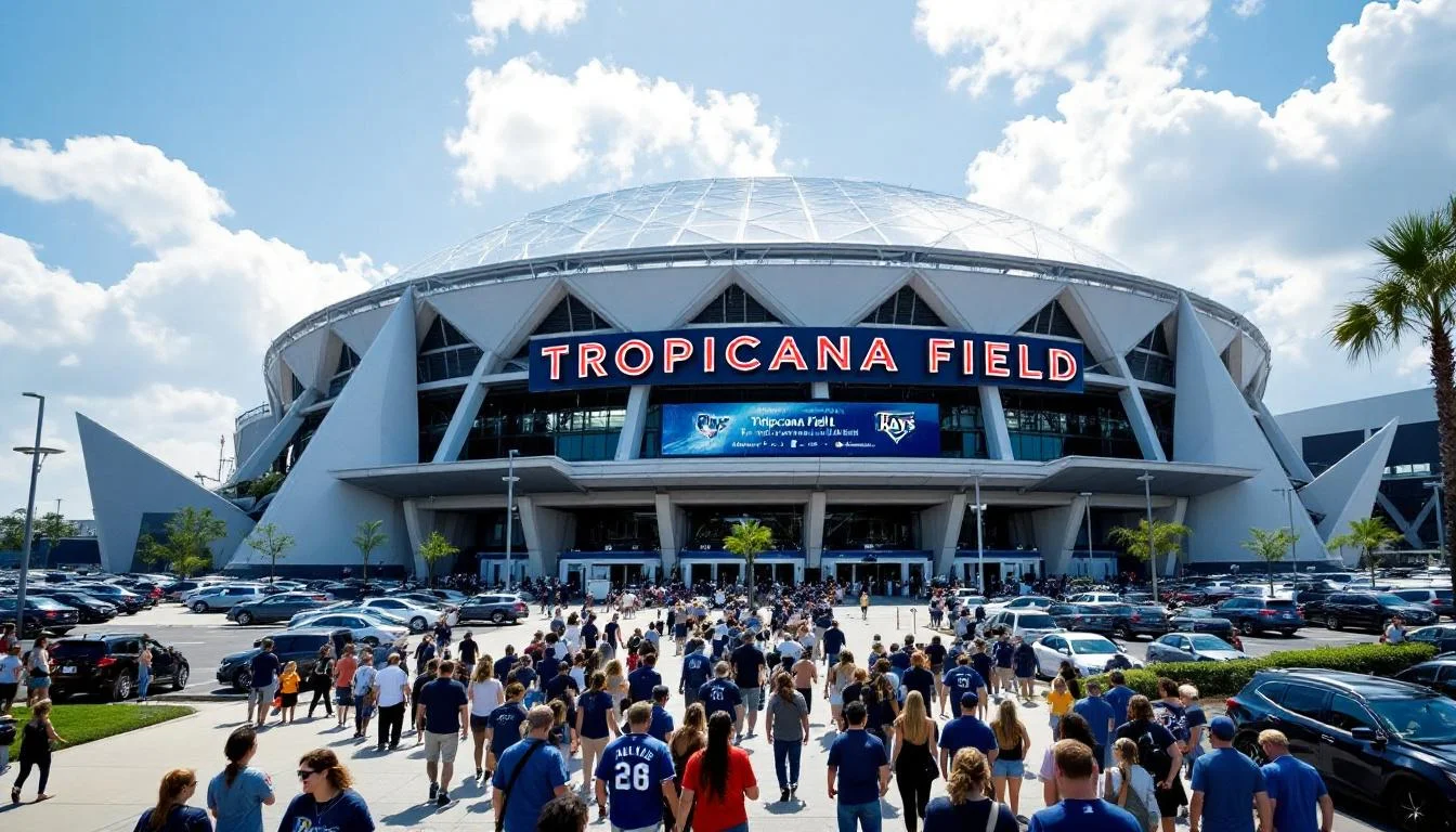 Editorial illustration for: Tampa Bay Rays return to $60 million renovated Tropicana Field Monday