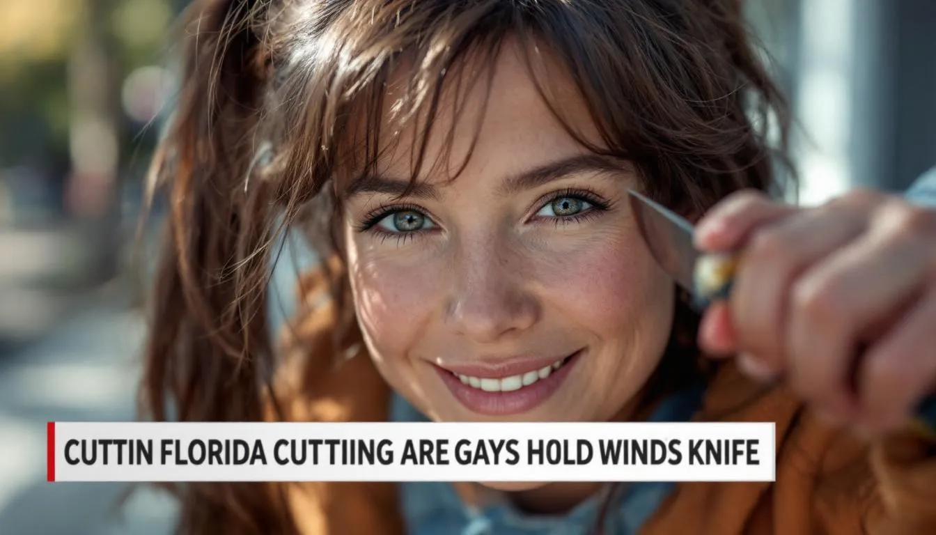 AI-generated illustration for: Florida City woman arrested for cutting child with knife ove