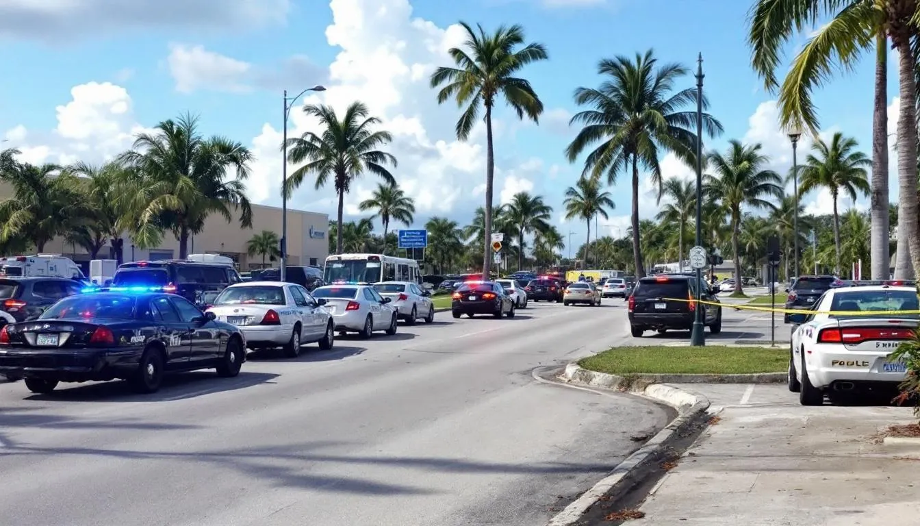 AI-generated illustration for: Miami man arrested in road rage shooting near Dolphin Mall S