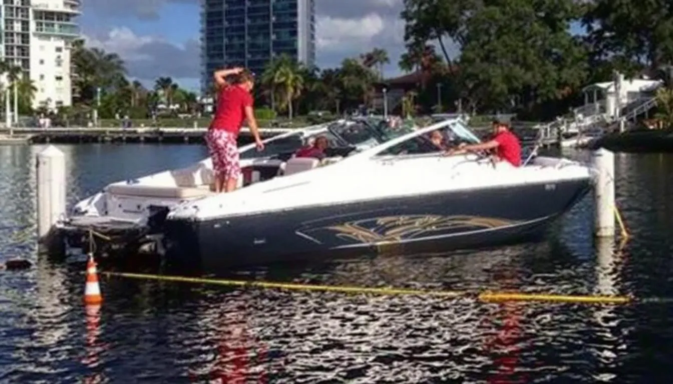 AI-generated illustration for: Davide Veglia killed in Biscayne Bay hit-and-run boat crash,