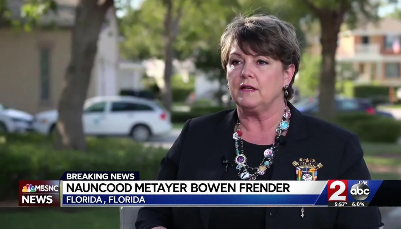 AI-generated illustration for: Coral Springs Vice Mayor Nancy Metayer Bowen Found Dead, Hus