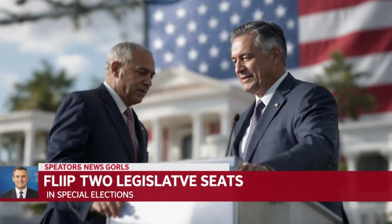 AI-generated illustration for: Democrats flip two Florida legislative seats in special elec