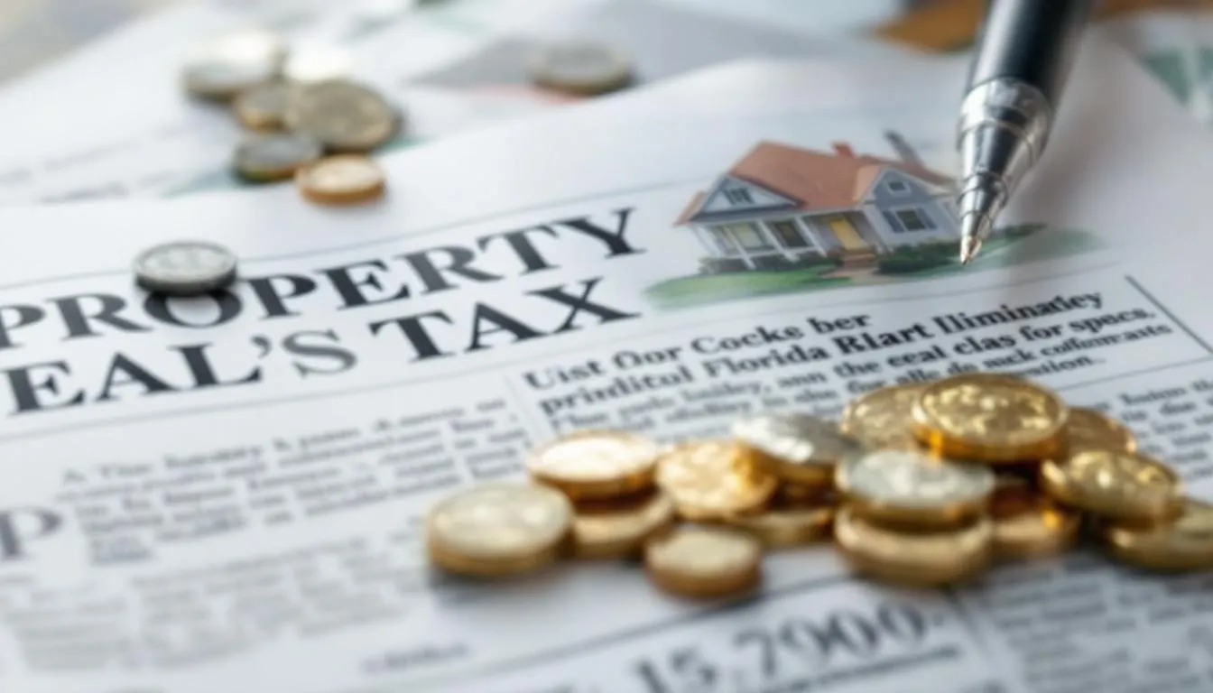 AI-generated illustration for: Florida property tax elimination bill still possible in May