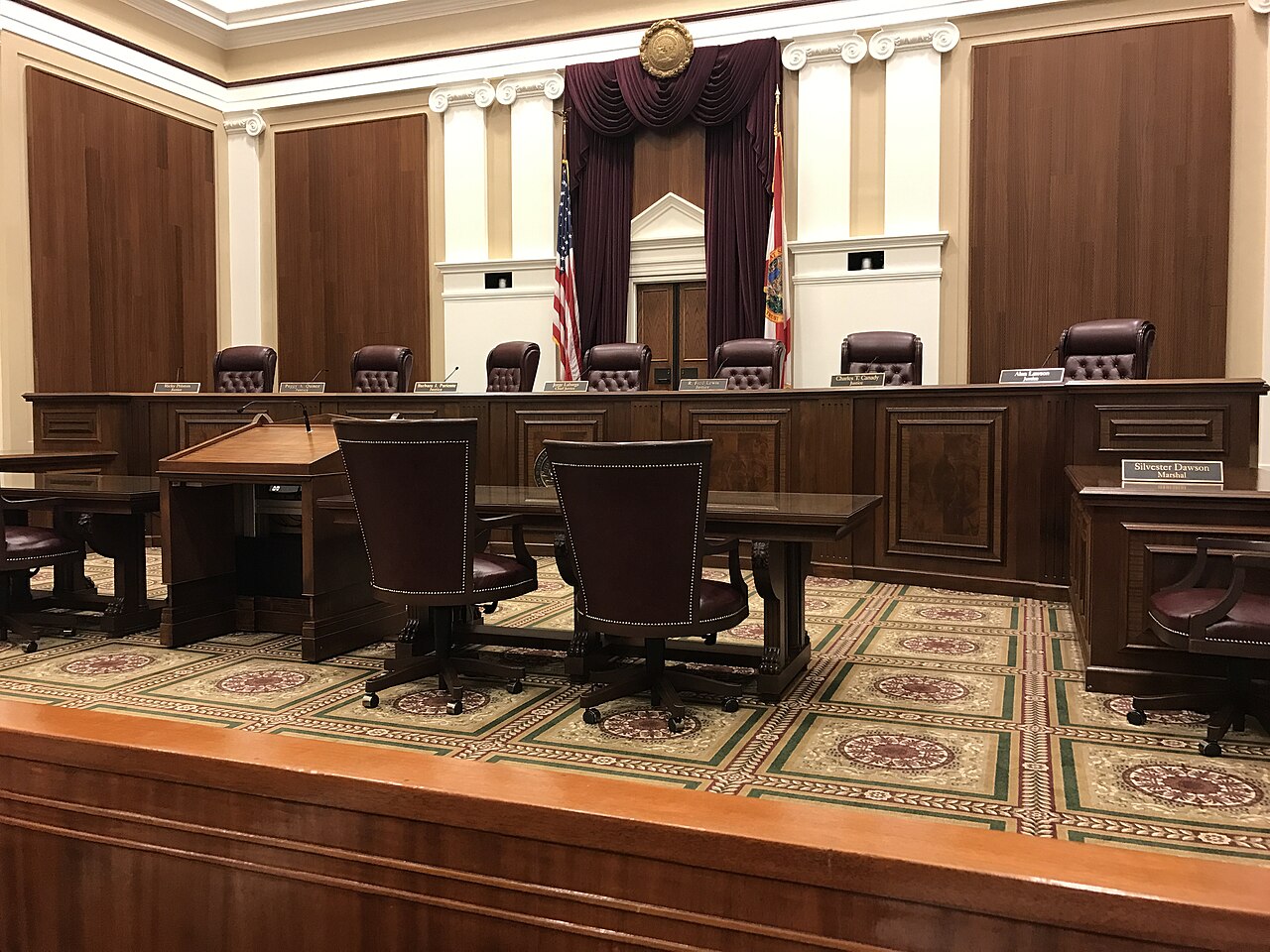 Courtroom of the Supreme Court of Florida in 2017