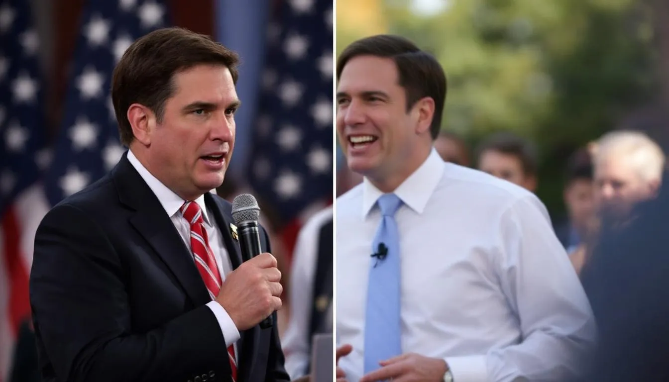 AI-generated illustration for: DeSantis polls at 5% in New Hampshire as Rubio gains ground 