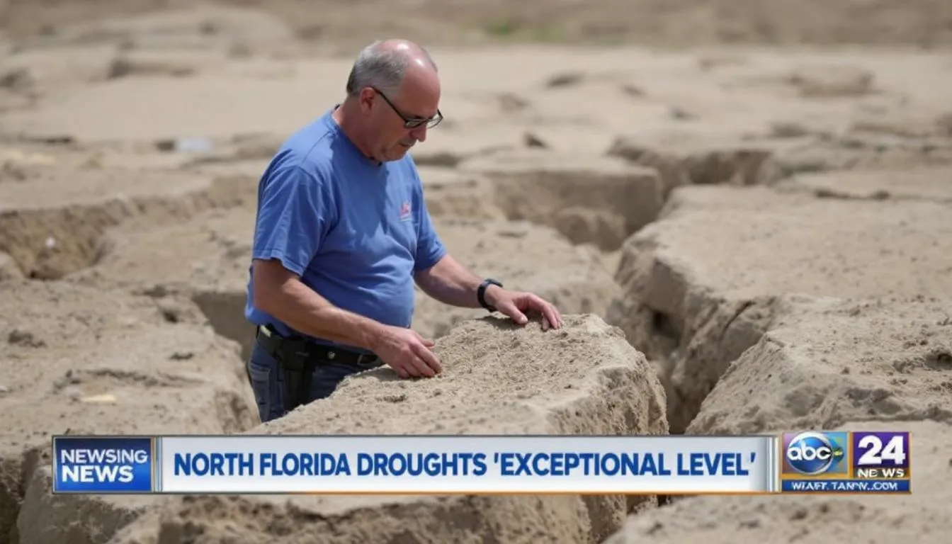 AI-generated illustration for: North Florida drought reaches 'exceptional' level for first 