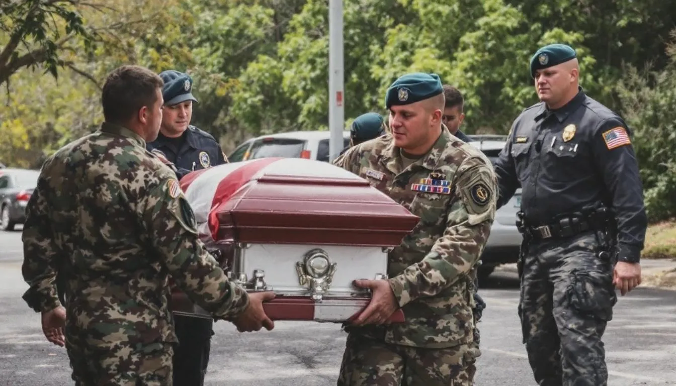 AI-generated illustration for: Winter Haven soldier Cody Khork's body returns to Polk Count