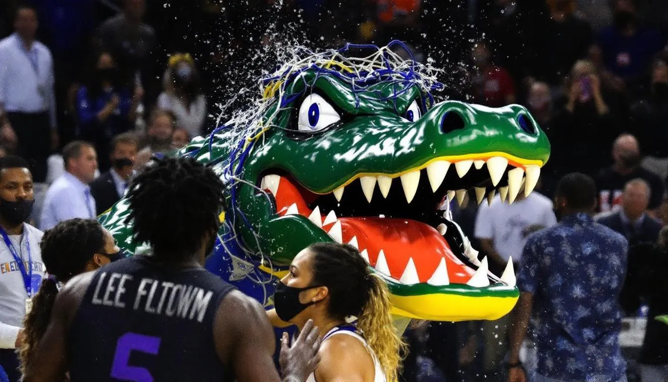 AI-generated illustration for: Florida Gators crush Prairie View A&M 114-55 in NCAA Tournam