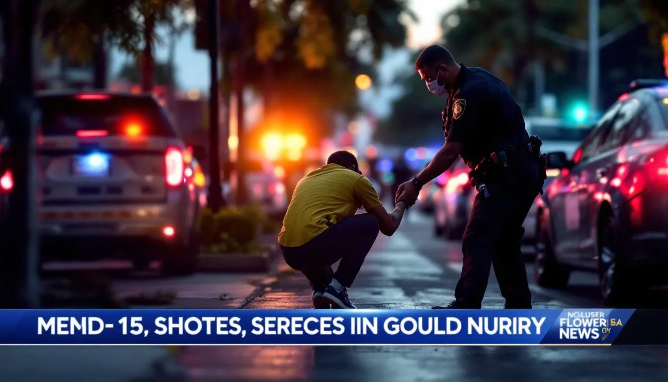 AI-generated illustration for: Miami-Dade deputy shoots 15-year-old boy in foot during Goul