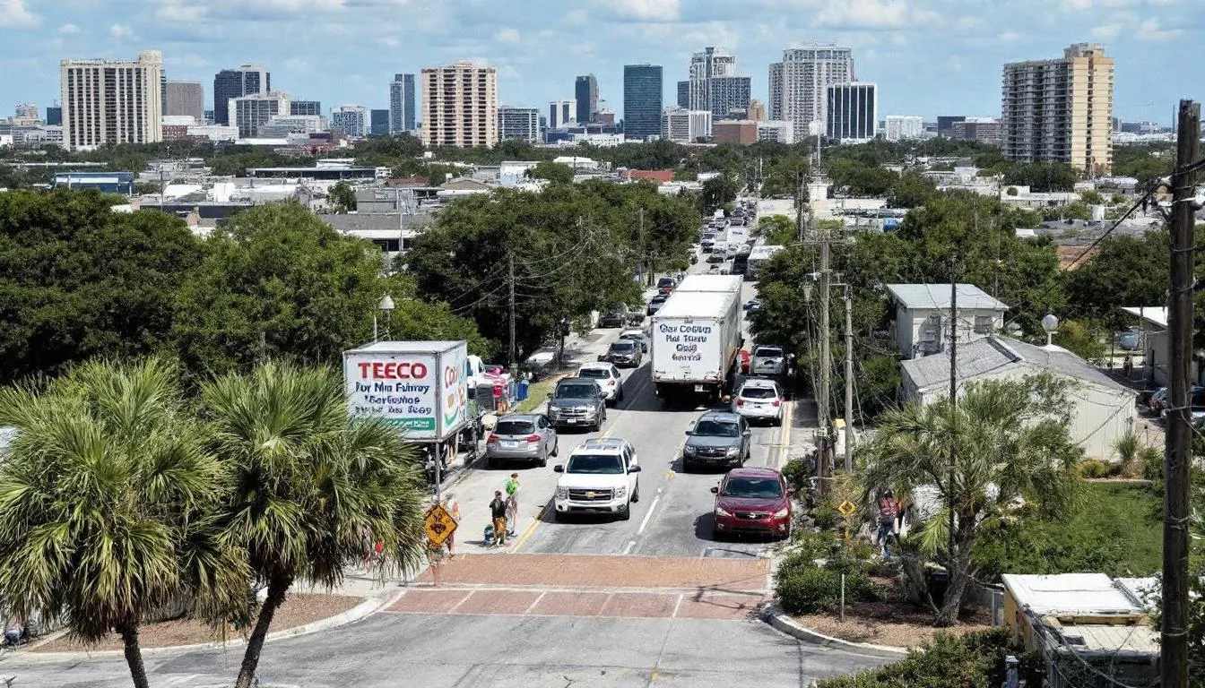 AI-generated illustration for: Tampa saves $296,193 on energy despite 9.3% usage cut as TEC