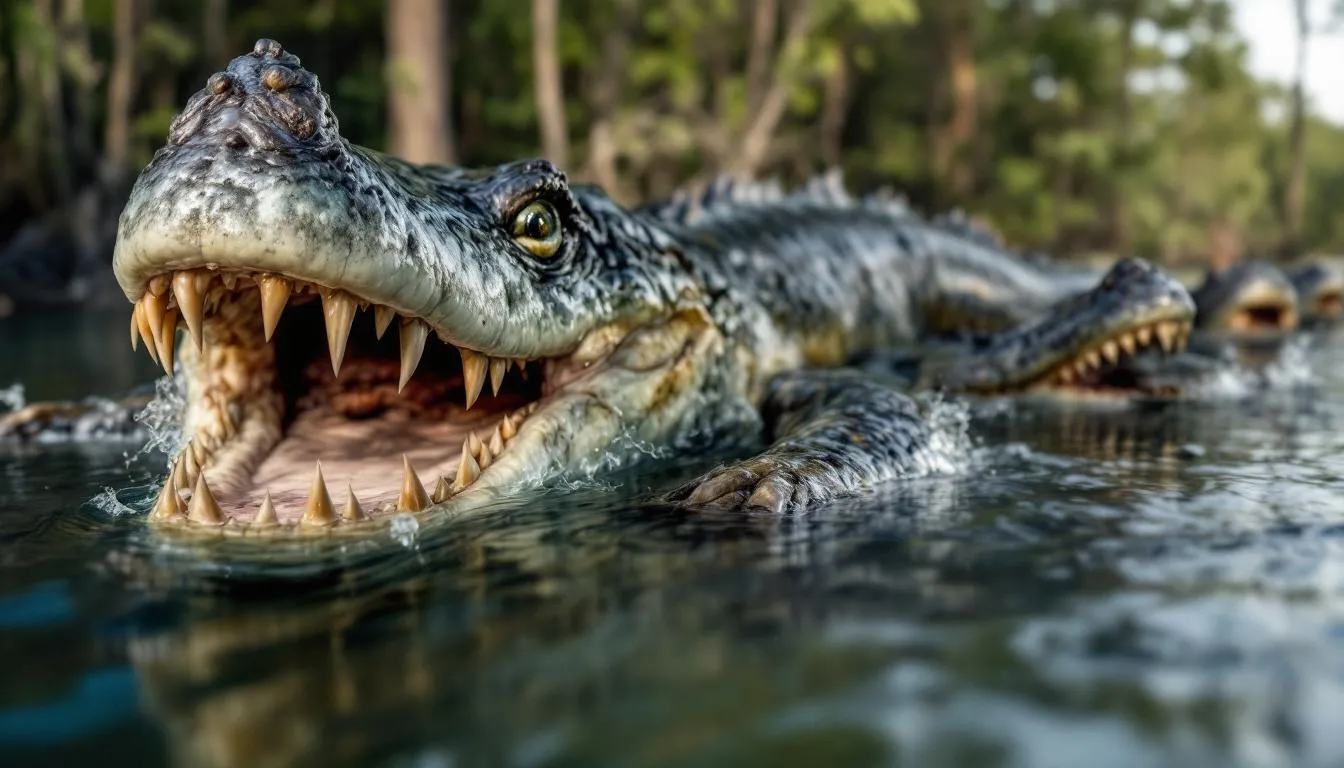 AI-generated illustration for: St. Johns River Monster sightings from 1953 captivated Flori