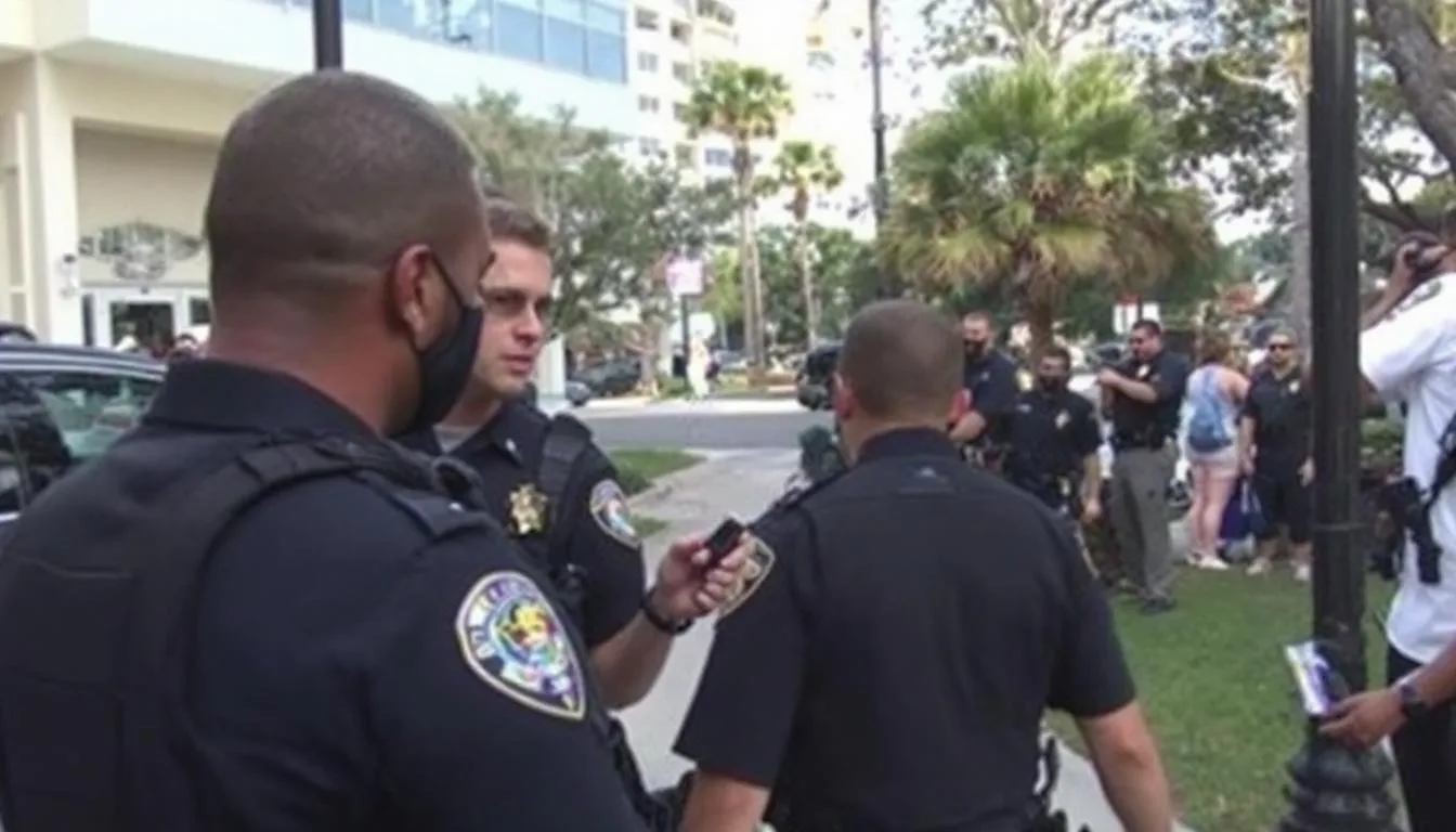 AI-generated illustration for: JSO arrests 3 teens after shutting down 200-person takeover