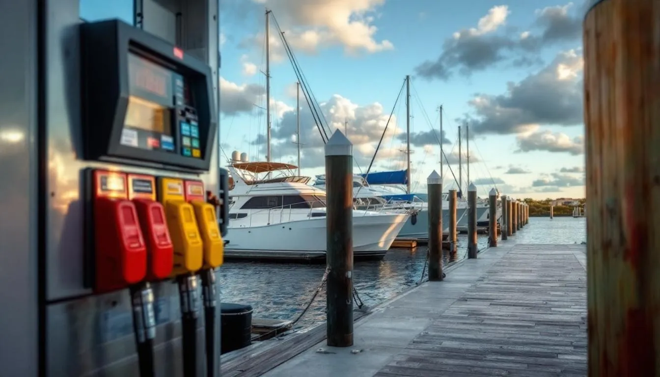 AI-generated illustration for: Tampa Bay marinas see diesel prices over $6 per gallon as fu