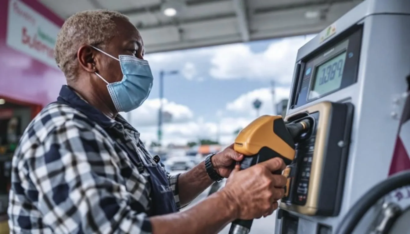 AI-generated illustration for: Orlando businesses brace for price hikes as gas hits $3.71 p