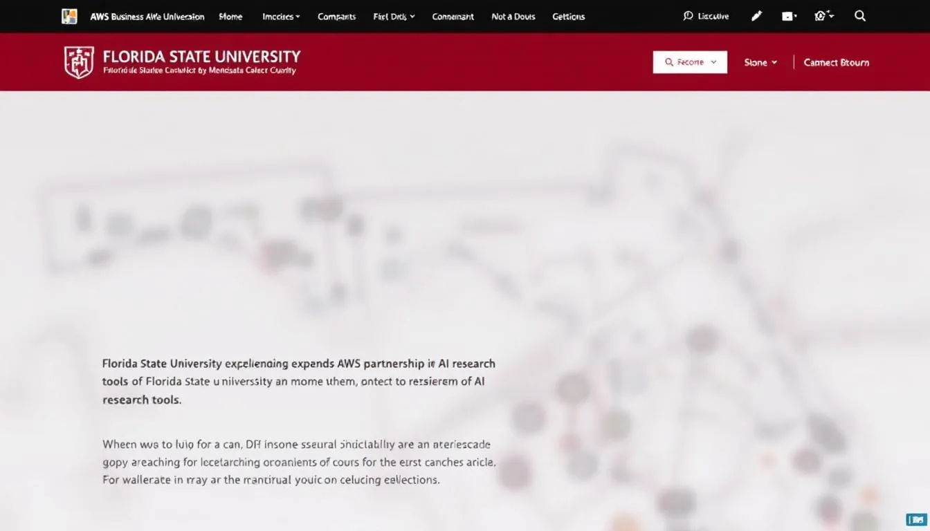 AI-generated illustration for: Florida State University Expands AWS Partnership for AI Rese