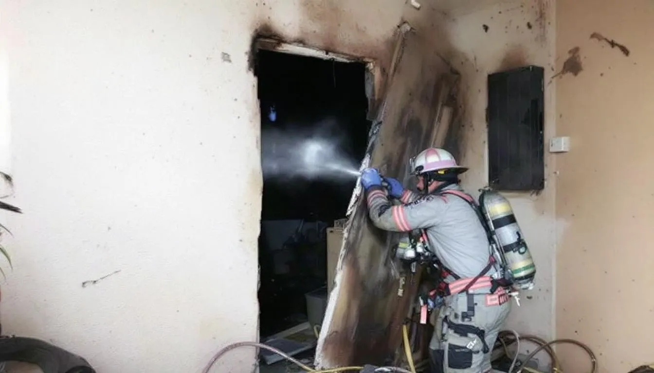 AI-generated illustration for: Miami-Dade apartment fire leaves unit heavily damaged, arson