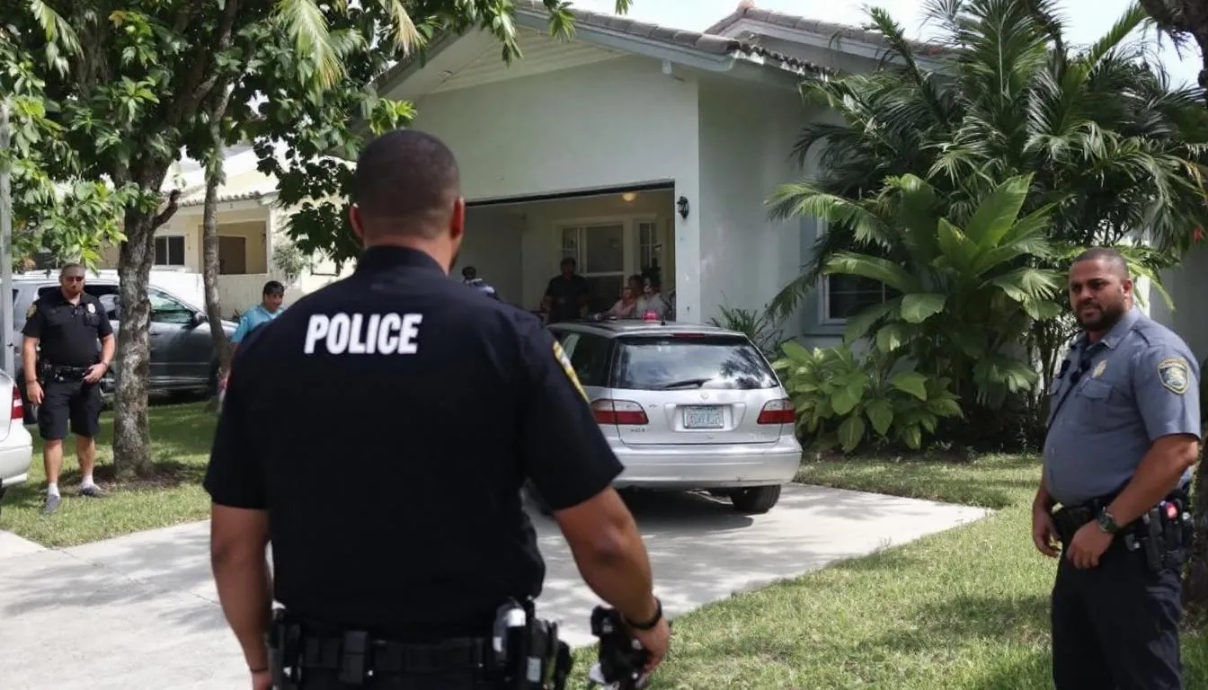 AI-generated illustration for: Broward man arrested for squatting in Miami Shores home owne