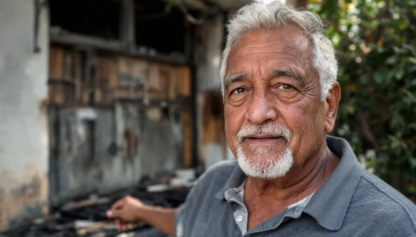 AI-generated illustration for: Miami Gardens man loses home of 50+ years in cooking fire Fr