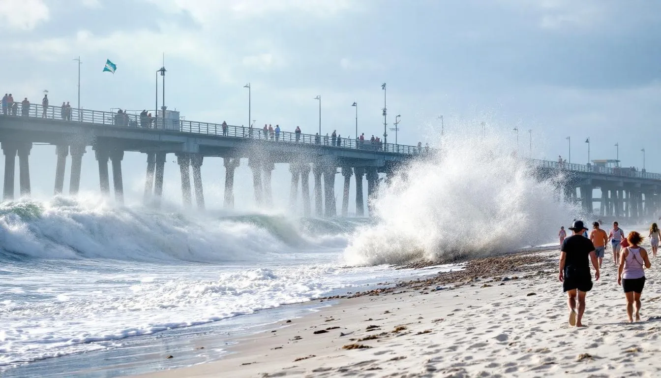 AI-generated illustration for: Jacksonville Beach Spring Fling canceled as gale warnings br
