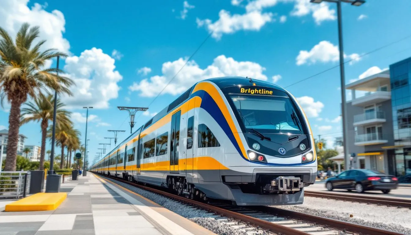 AI-generated illustration for: Brightline faces debt crisis as S&P warns of default within 