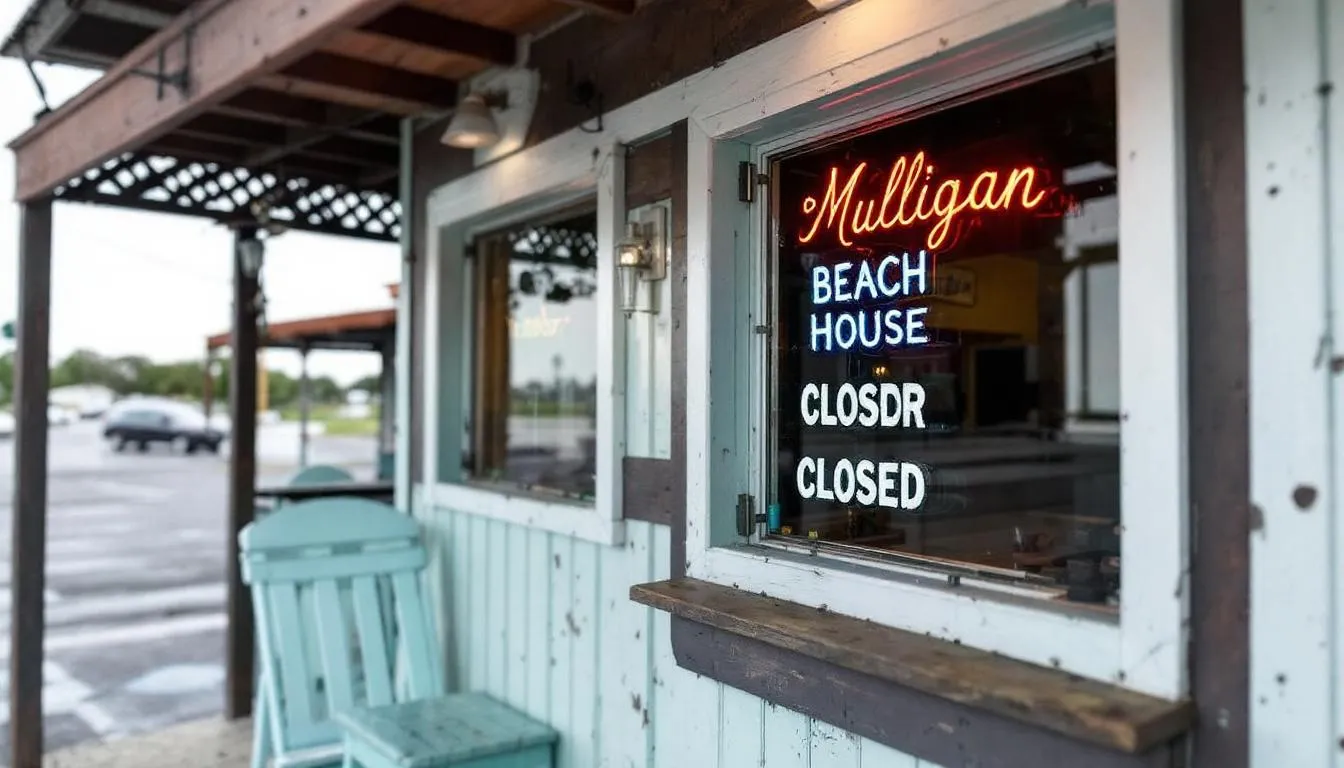 AI-generated illustration for: Mulligan's Beach House in Jensen Beach closes after 23 years