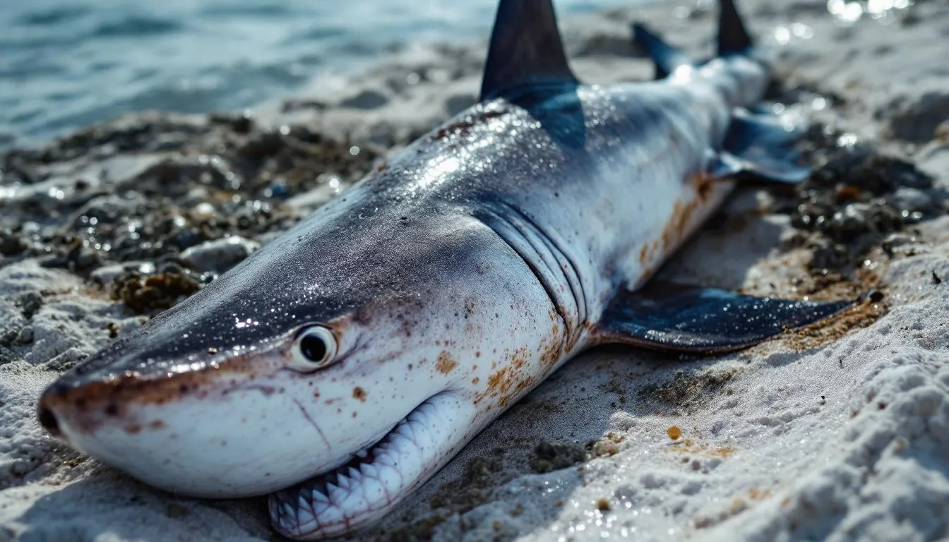 AI-generated illustration for: Great hammerhead sharks found dead on three Florida beaches