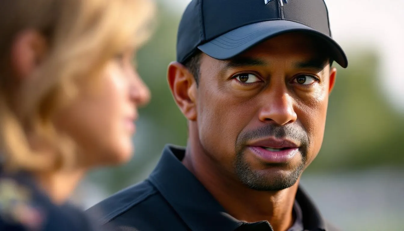 AI-generated illustration for: Tiger Woods arrested for DUI after rollover crash on Jupiter