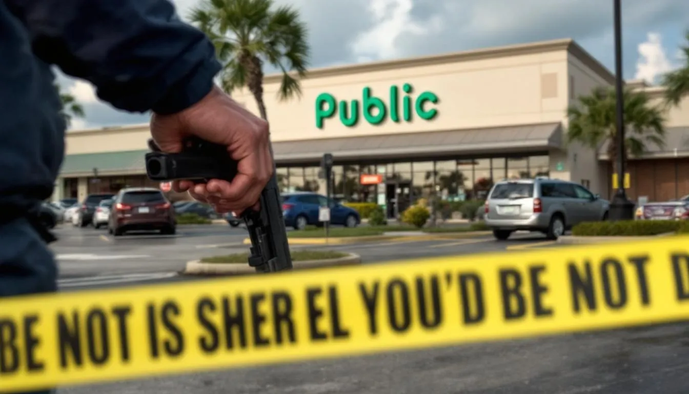 AI-generated illustration for: Miami Gardens man arrested at Homestead Publix with loaded g