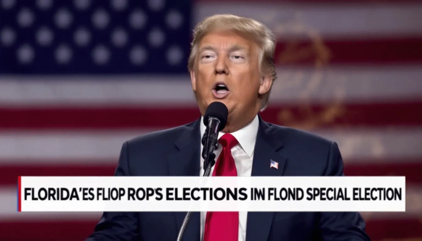 AI-generated illustration for: Democrats flip two GOP seats in Florida special elections in