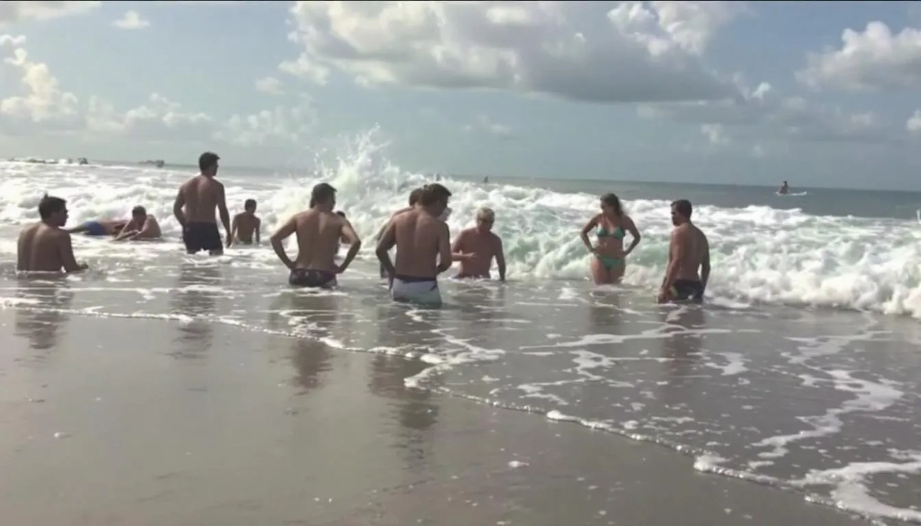 AI-generated illustration for: Fort Lauderdale rescues 14 people from high-risk rip current