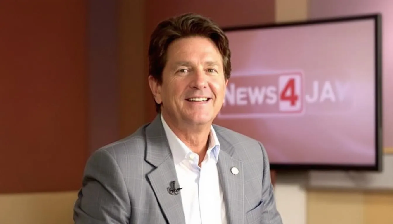 AI-generated illustration for: Rob Sweeting, longtime News4JAX anchor for 30 years, dies at