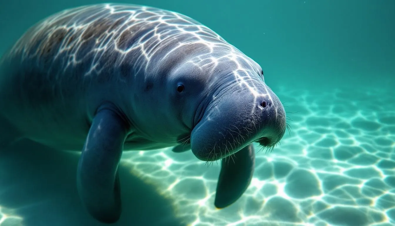 AI-generated illustration for: Florida manatee deaths hit 632 in 2025, cold stress and boat