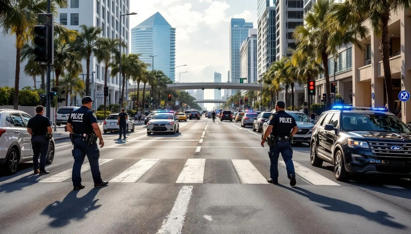 AI-generated illustration for: Miami Police Report Smooth Traffic Flow for Nu Stadium Openi