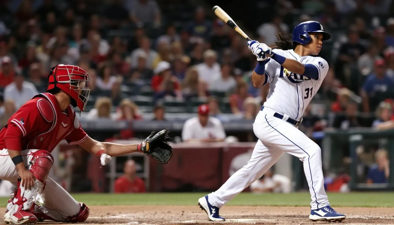 AI-generated illustration for: Yandy Díaz ties career-high with 5 hits as Rays beat Cardina