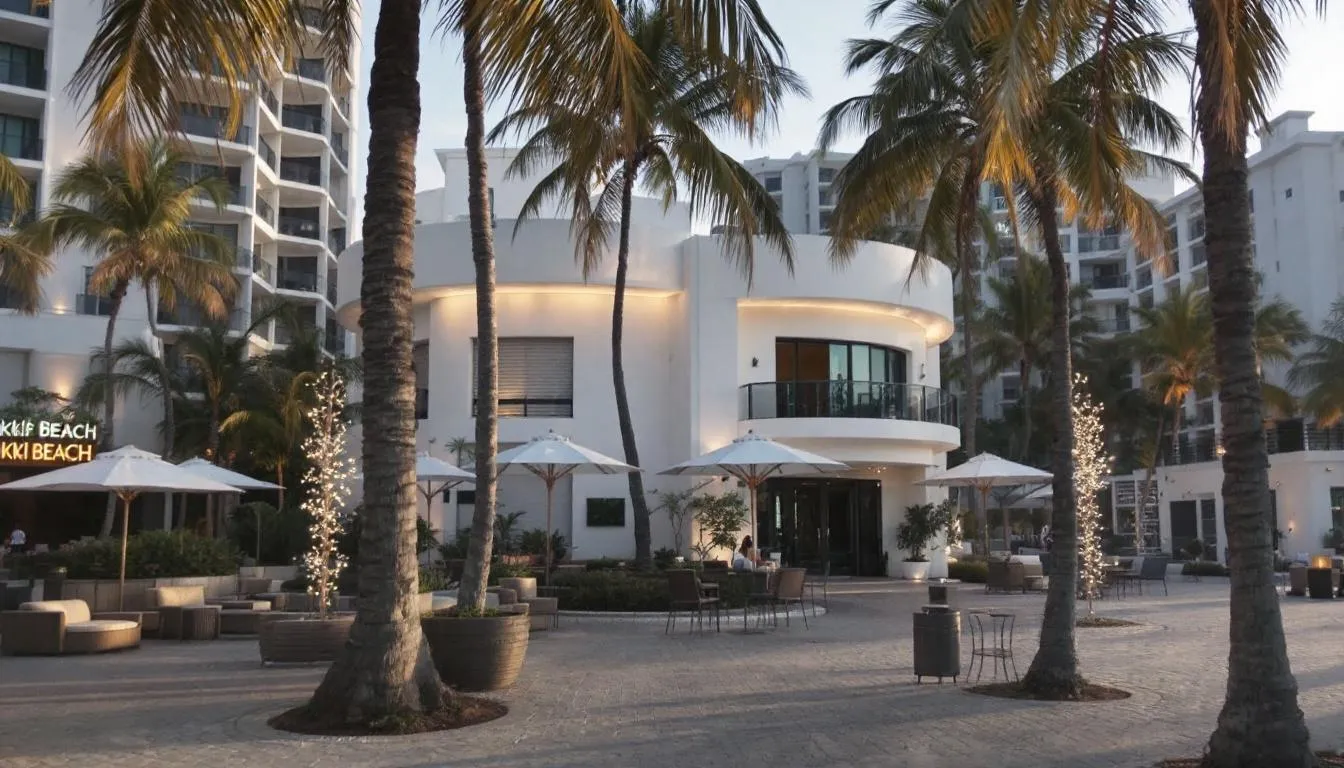 AI-generated illustration for: Nikki Beach Miami faces eviction as Boucher Brothers win red