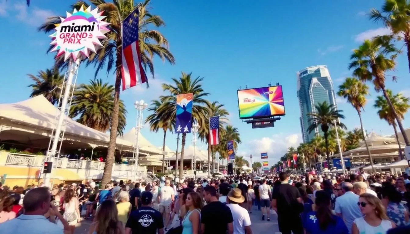 AI-generated illustration for: Miami Grand Prix announces star-studded lineup for fifth ann