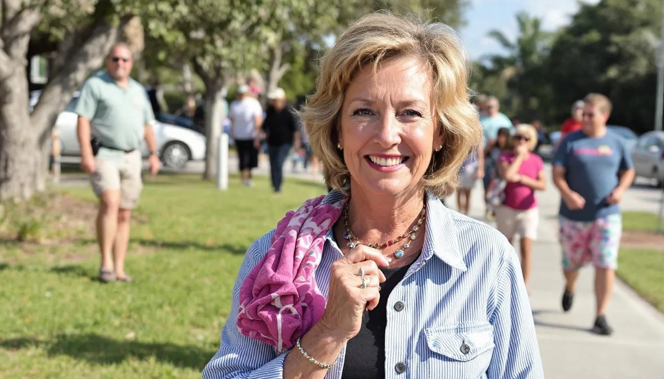 AI-generated illustration for: Coral Springs holds peace walk honoring Vice Mayor Nancy Met