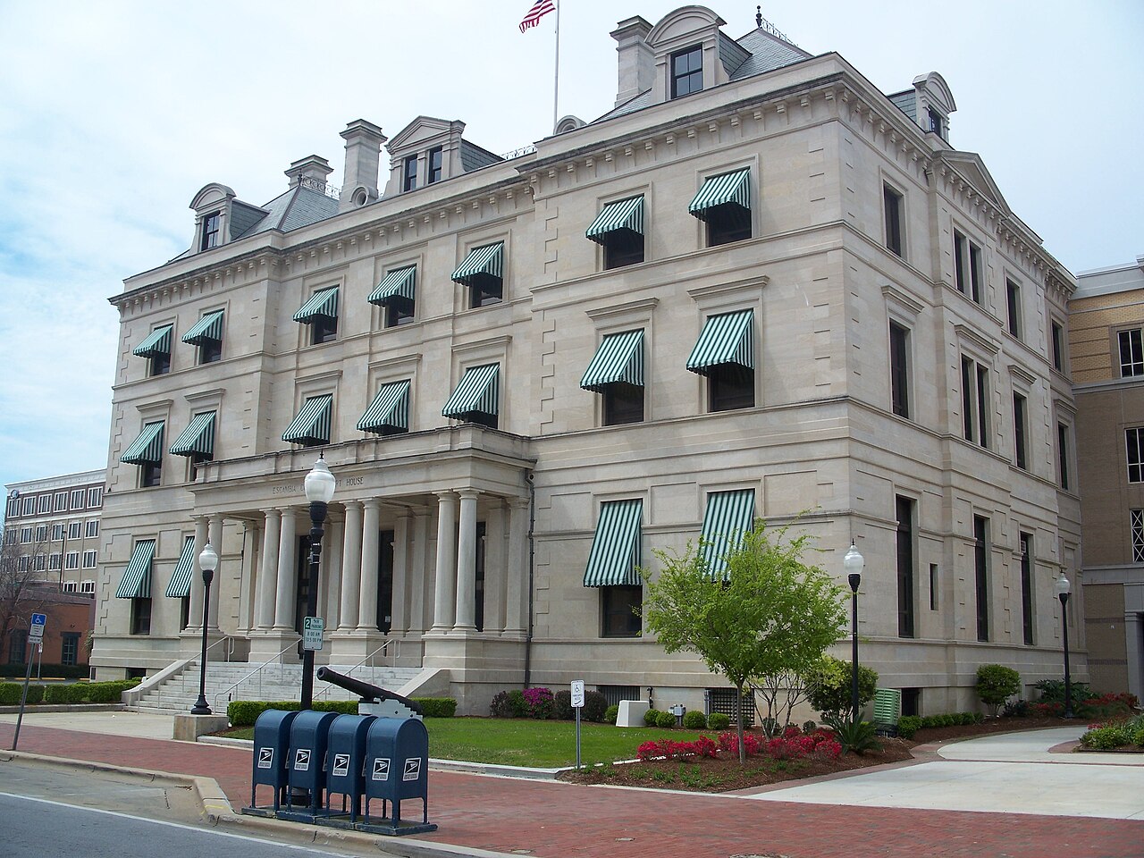 Pensacola, Florida: The old  U.S. Customs House and Post Office, once known as the Escambia County Courthouse.