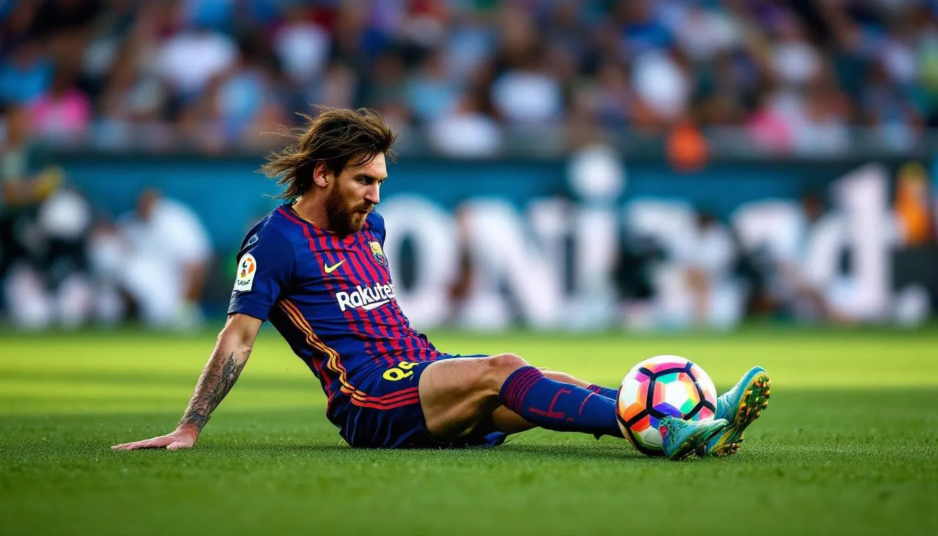 AI-generated illustration for: Lionel Messi scores 900th career goal in Inter Miami loss to