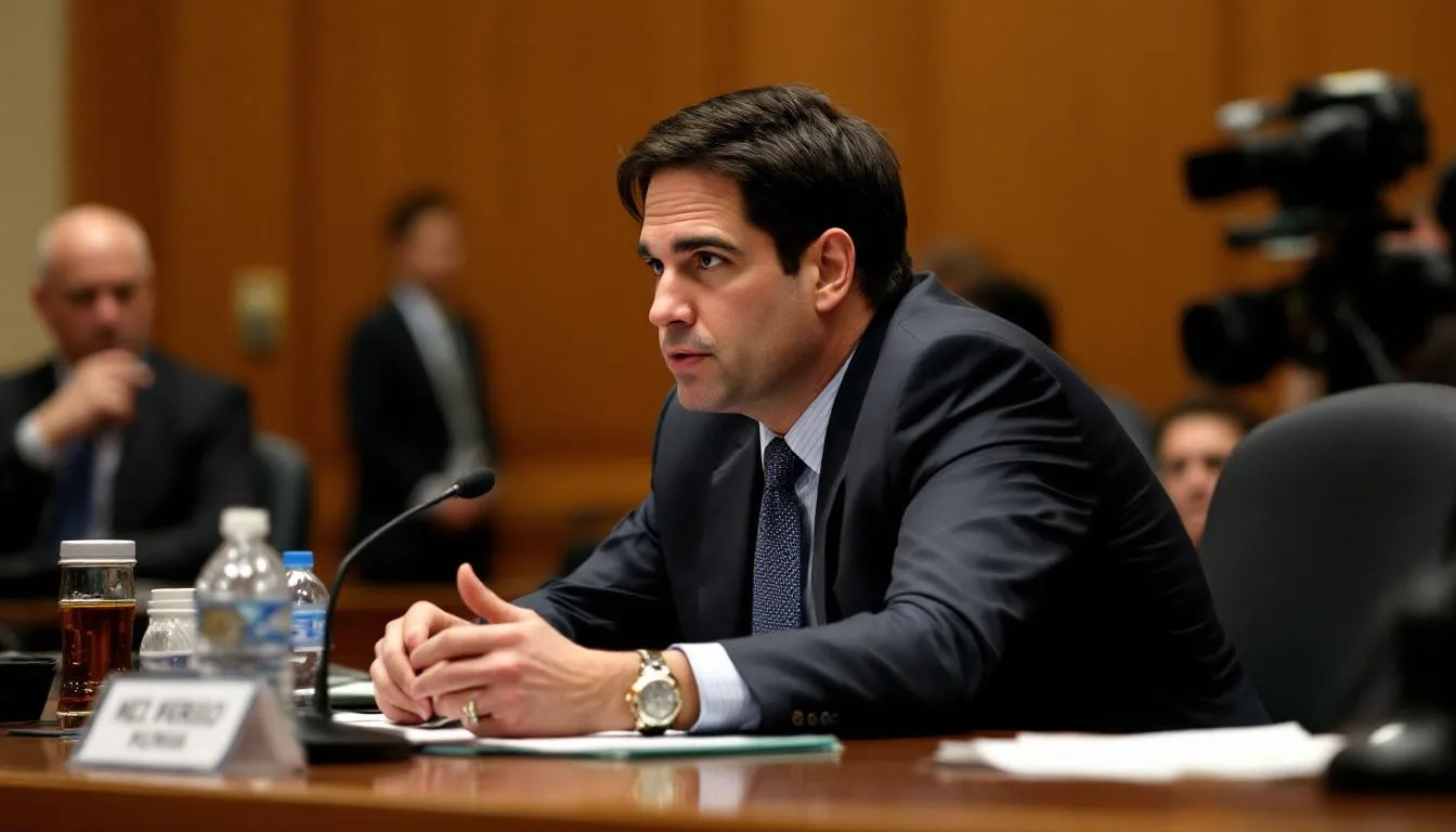 AI-generated illustration for: Marco Rubio testifies in Miami court about Venezuela lobbyin