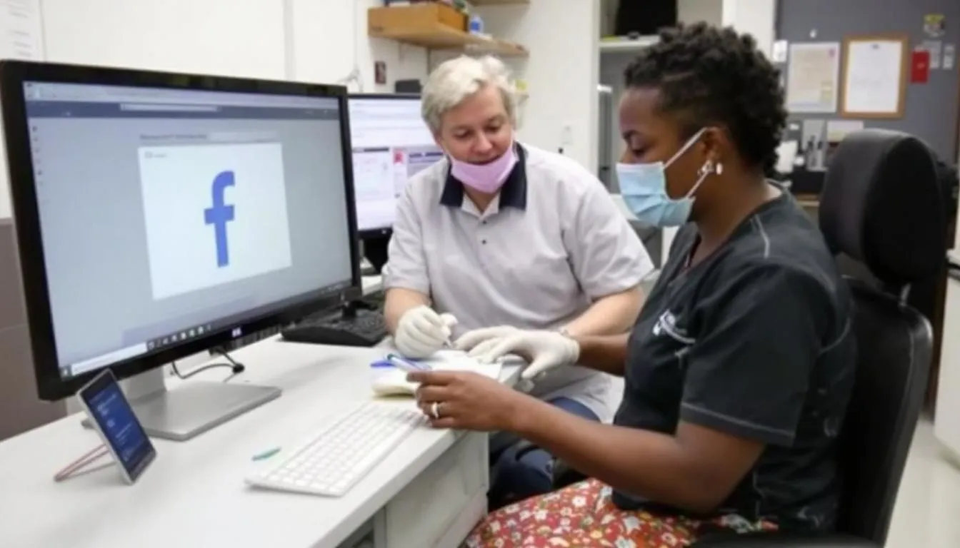 AI-generated illustration for: Pompano Beach Principal Uses Facebook to Secure Free Dental