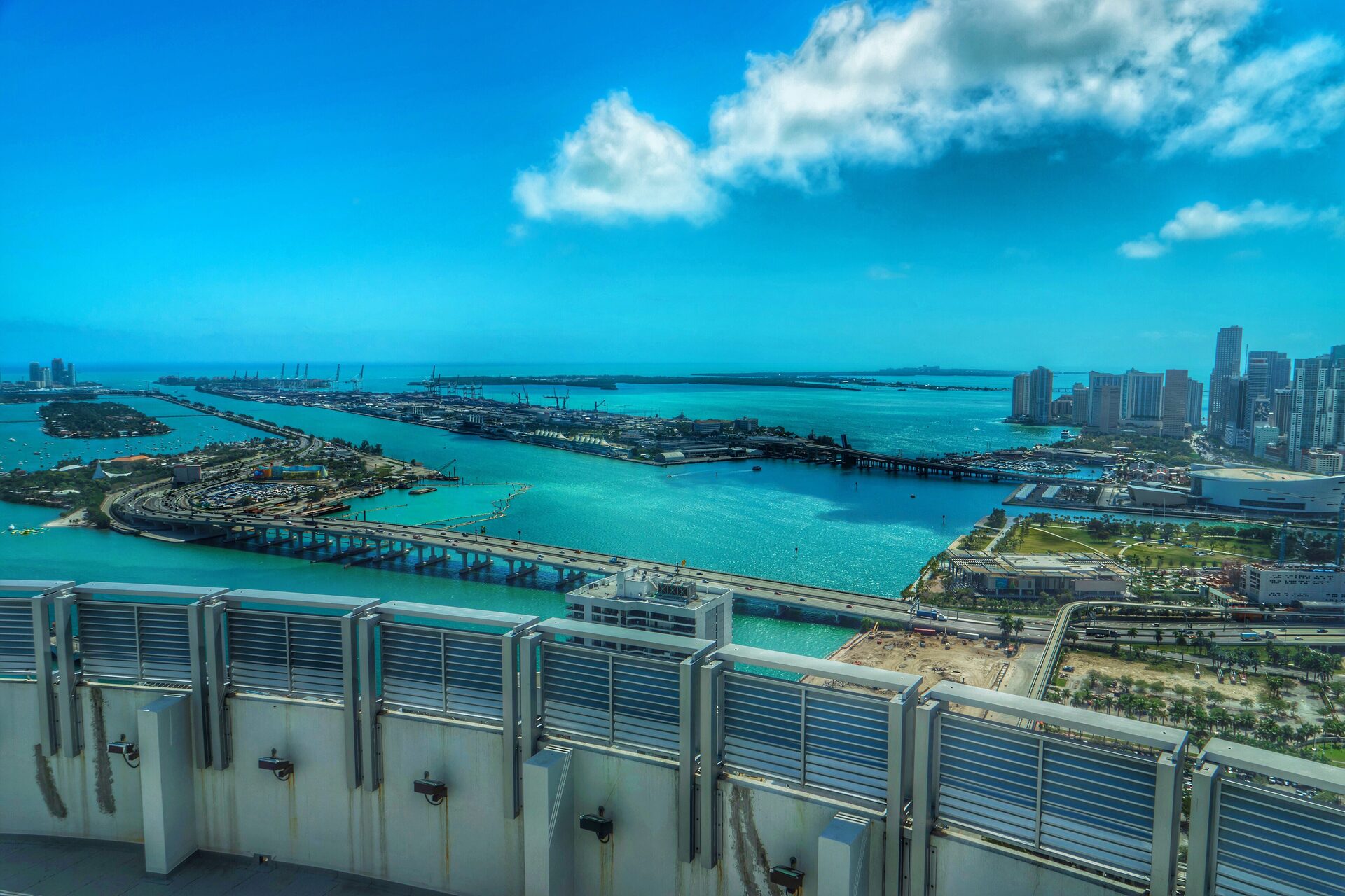 Bayfront Park in downtown Miami, host of the FIFA Fan Festival during World Cup 2026